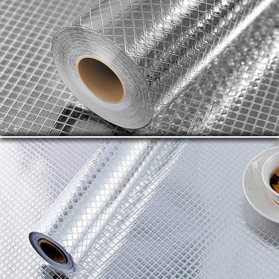 Walper Foils Abstract Silver Wallpaper(L x W: 200 cm x 60 cm)
