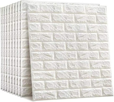 Trendy Appliances Embossed Decorative White Wallpaper(L x W: 77 cm x 70 cm, Pack of 3)