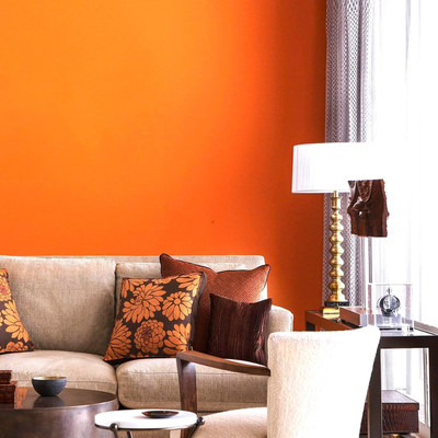 WallVibe Vinyl Abstract Orange Wallpaper(L x W: 30.48 cm x 335.28 cm)