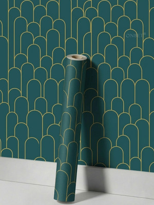 Onbet 300 cm x 45 cm Waterproof Classics Vinyl Wallpaper(Green)