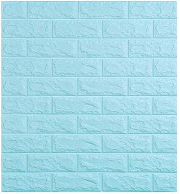 Onbet Embossed Abstract Blue Wallpaper(L x W: 77 cm x 70 cm)