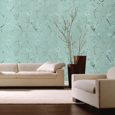 HOMEMATES 304.8 cm Removable Peel and Wallpaper 45x 304.8 cm ( Green) Self Adhesive Sticker(Pack of 2)