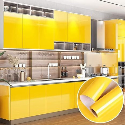SUPERFAB Abstract Yellow Wallpaper(167.64 cm x 40 cm)