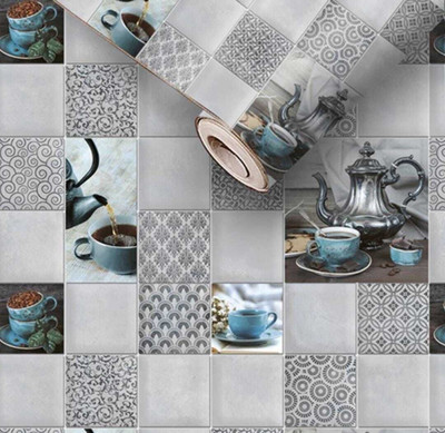 Guru Production Vinyl Classics Multicolor Wallpaper(L x W: 127 cm x 40 cm)