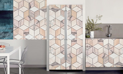 HPL Abstract Multicolor Wallpaper(122 cm x 41 cm)