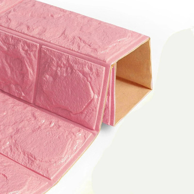 BDM Vinyl Abstract Pink Wallpaper(L x W: 70 cm x 77 cm, Pack of 2)