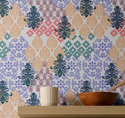 S4Sassy Decorative Multicolor Wallpaper(609 cm x 63 cm)