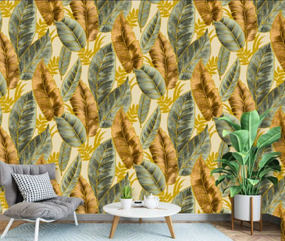Wallife Abstract Green Wallpaper(1000 cm x 54 cm)