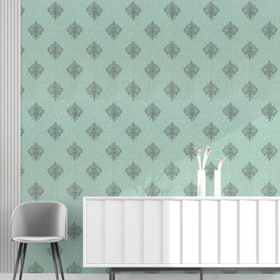 PRINIX Decor Decorative Green Wallpaper(1000 cm x 45 cm)
