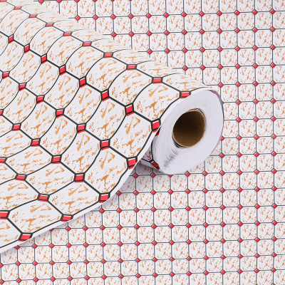 DPA Collection Vinyl Abstract Red Wallpaper(L x W: 100 cm x 45 cm)