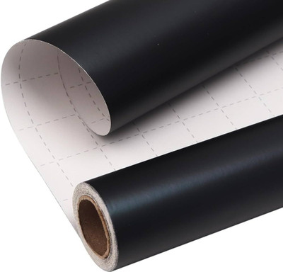 HOME13 Vinyl Decorative Black Wallpaper(L x W: 60 cm x 304 cm)