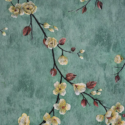RosaStella Vinyl Floral & Botanical Multicolor Wallpaper(L x W: 304 cm x 45 cm)