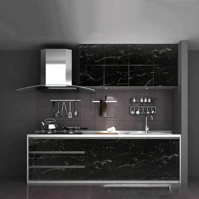 EVANSHIIIMPEX 200 cm Self Adhensive Black Marble Wallpaper Sticker For Decoration 200 x 60 cm_s215 Self Adhesive Sticker(Pack of 1)