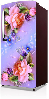 HD PRINT HOUSE Vinyl Floral & Botanical Multicolor Wallpaper(L x W: 60 cm x 124 cm)