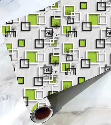 Imagine Printing Solutions Vinyl Decorative Multicolor Wallpaper(L x W: 228 cm x 40 cm, Pack of 2)