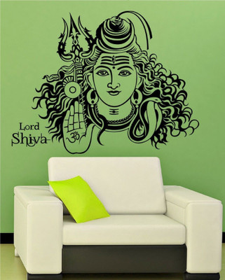 marvellous Vinyl Religious Black Wallpaper(L x W: 74 cm x 60 cm)