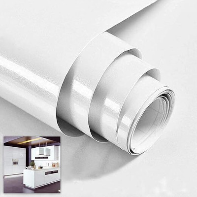 SUPERFAB Decorative White Wallpaper(132.08 cm x 60 cm)