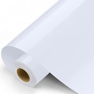 WELLSHIP Vinyl Abstract White Wallpaper(L x W: 139.7 cm x 60 cm)