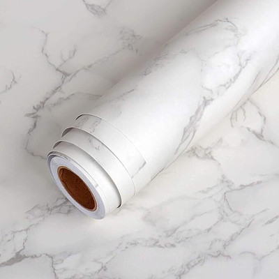 FOKRIM Vinyl Decorative White Wallpaper(L x W: 200 cm x 60 cm)
