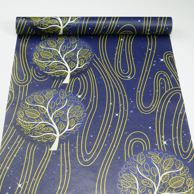 KAAF Vinyl Abstract Blue Wallpaper(L x W: 1000 cm x 45 cm)