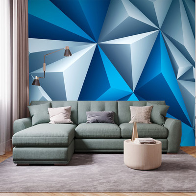 vrdb Abstract Blue Wallpaper(127 cm x 40 cm)