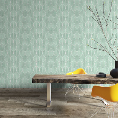 Guru Production Vinyl Abstract Green Wallpaper(L x W: 1000 cm x 45 cm)