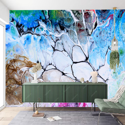 Zedexgraphics Abstract Multicolor Wallpaper(127 cm x 41 cm)