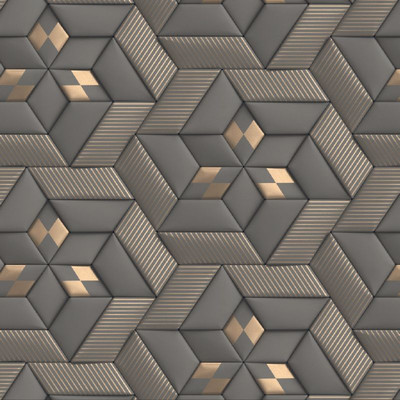 VRTREND Vinyl Abstract Grey Wallpaper(L x W: 1000 cm x 45 cm, Pack of 4)