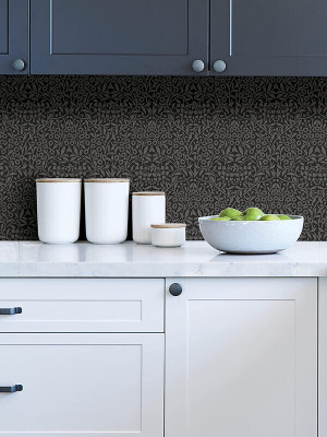 Walldaddyy Vinyl Abstract Grey Wallpaper(L x W: 500 cm x 45 cm)