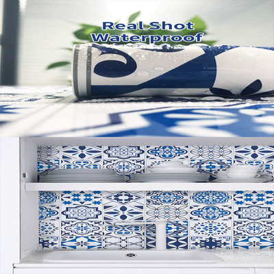 SOJITRA EXPORT Abstract Blue Wallpaper(200 cm x 60 cm)
