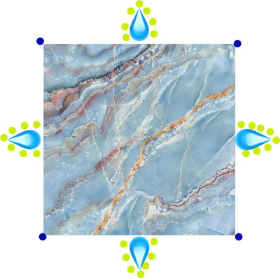ZENPRO Abstract Blue Wallpaper(200 cm x 60 cm)