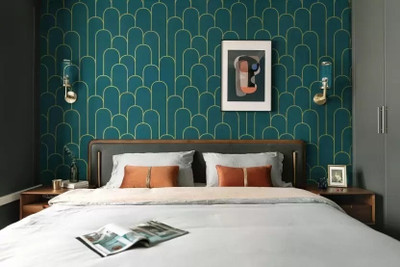KAAF Abstract Green Wallpaper(250 cm x 45 cm)