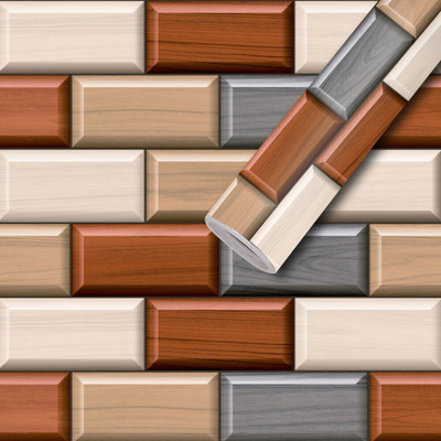 BDM Architecture Multicolor Wallpaper(240 cm x 40 cm)