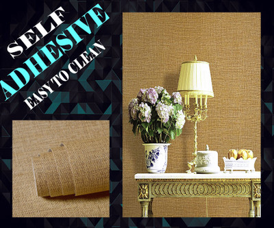 Guru Production Vinyl Abstract Brown Wallpaper(L x W: 500 cm x 45 cm)