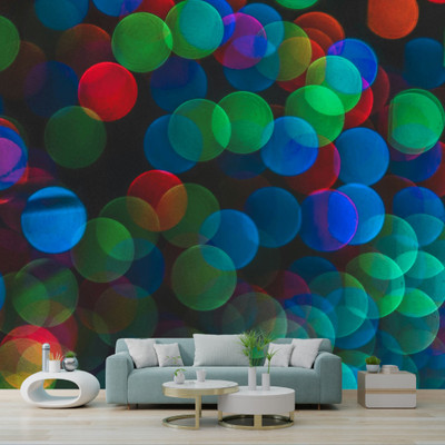 interawalldecor Vinyl Abstract Multicolor Wallpaper(L x W: 40 cm x 100 cm)