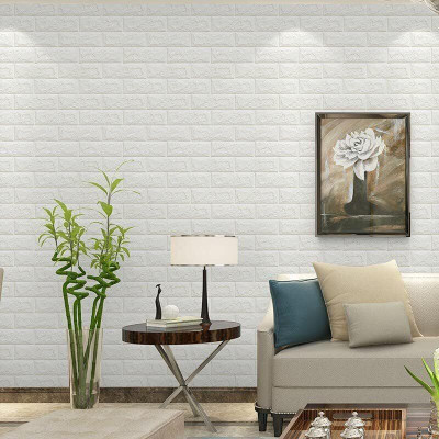 Ingorala Vinyl Decorative White Wallpaper(L x W: 77 cm x 77 cm)