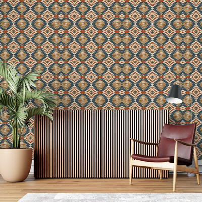 Guru Production Vinyl Abstract Multicolor Wallpaper(L x W: 1000 cm x 45 cm)