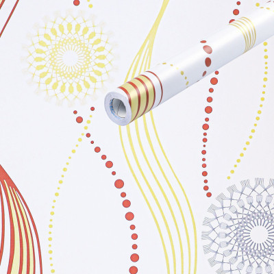 Flipkart SmartBuy Vinyl Abstract Multicolor Wallpaper(L x W: 500 cm x 40 cm)