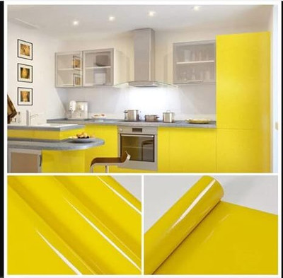 SUPERFAB Abstract Yellow Wallpaper(233.68 cm x 40 cm)