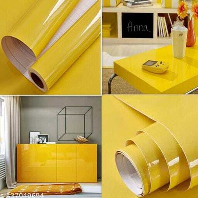 zeepzone Abstract Yellow Wallpaper(132 cm x 60 cm)