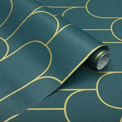 Flipkart SmartBuy Vinyl Abstract Green Wallpaper(L x W: 1000 cm x 45 cm)