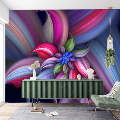 Zedexgraphics Abstract Multicolor Wallpaper(124 cm x 41 cm)