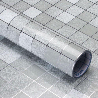 Aksharent Vinyl Abstract Grey Wallpaper(L x W: 60 cm x 200 cm)