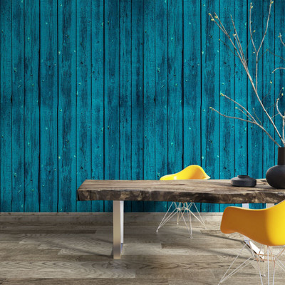 Guru Production Vinyl Abstract Blue Wallpaper(L x W: 1000 cm x 45 cm)