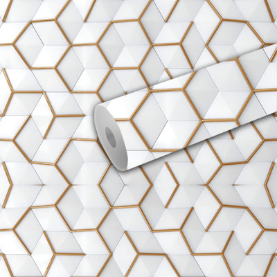 B N PRINT Abstract Multicolor Wallpaper(244 cm x 40 cm)