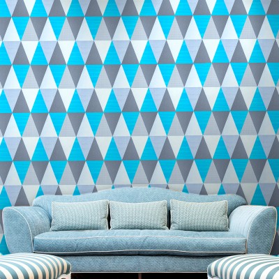 doodad Abstract Blue Wallpaper(1000 cm x 45 cm)