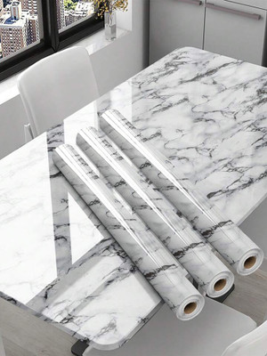 Onbet Vinyl Classics White Wallpaper(L x W: 200 cm x 60 cm, Pack of 3)