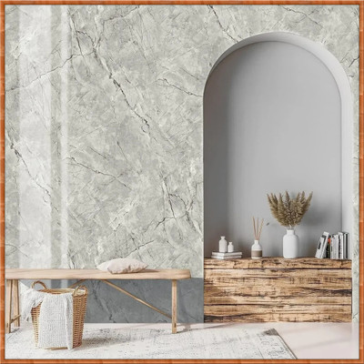 kitandko Foils Classics Grey Wallpaper(L x W: 60 cm x 200 cm)