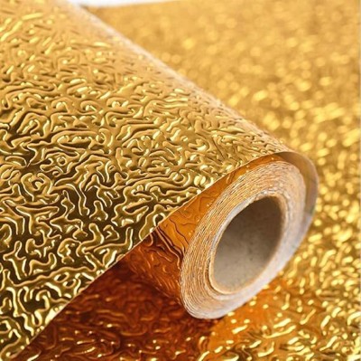 VUONFAB Classics Gold Wallpaper(200 cm x 60 cm, Pack of 2)