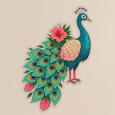 RoyalBox Vinyl Abstract Multicolor Wallpaper(L x W: 40 cm x 25 cm)